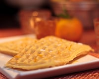 Gaufre au jus et au zeste d'orange