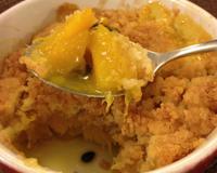 Un crumble très parfumé. Un dessert acidulé et exotique.