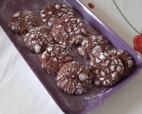 Biscuits craquelés au chocolat rapide