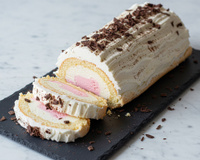 Buche glacée meringuée