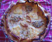 Tarte aux différents fromages.
