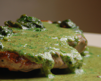 Escalope de veau verde