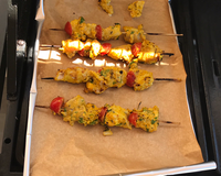Brochette de poulet tandoori