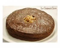 Galette feuilletée chocolat, garniture amande parfumée cognac et brisures de marrons glacés