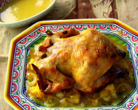 Poussin de Cornouailles, sauce aux clémentines