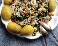 Ailes de raie en salade tiède