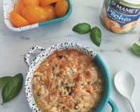 Crumble aux pêches St MAMET