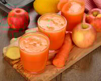 Jus vitaminé pomme, carotte et gingembre