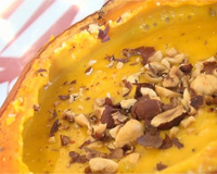 Soupe de potimarron dans le potimarron