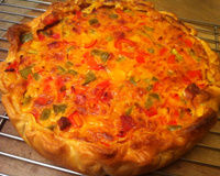 Quiche aux 3 poivrons