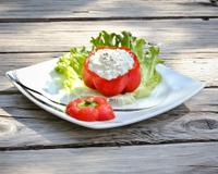 Une dose d'inspiration pour une Menu Fraîcheur ! : Poivron surprise, une entrée proposée par Morgane pour Bridélice