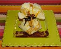 Profitez de la Chandeleur pour réaliser ces délicieuses aumonières, très simples et rapides ......d'autant plus que vous pouvez les crêpes et la garniture à l'avance.