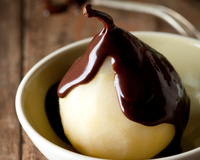 Poire Belle Hélène au Nutella