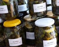 Préparation des olives en conserves
