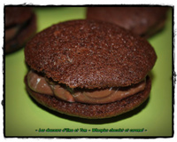 Whoopies chocolat caramel