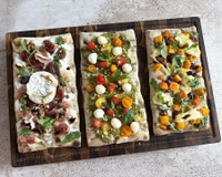 Trio de pinsa garnies pour l'apéritif