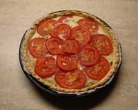 Une tarte toute simple thon et tomates !