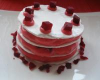 Voici un dessert léger et original à base de betterave rouge...