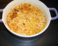Couper et éplucher les carottes. Les faire cuire puis les mixer avec le tofu soyeux. Et enfourner 25 min.