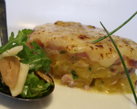 Gratin d'Automne : potiron-chataigne-jambon cru-Cantal...