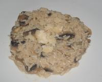 Riz accompagné de champignon de paris.