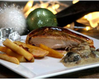 Feuilleté de poulet au foie gras