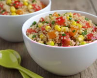 Salade croquante de quinoa aux poivrons