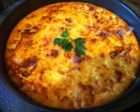 Clafoutis salé au roquefort