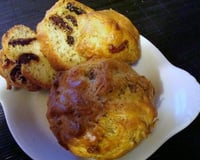 Cake aux tomates séchées, olives et fromage de chèvre