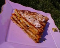 Millefeuille au caramel beurre salé et chocolat