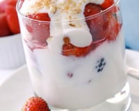 Verrine de fraises