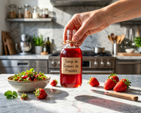 Ne jetez plus vos queues de fraises ! Voici comment les transformer facilement en sirop