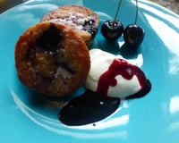 Biscuit amandine aux cerises