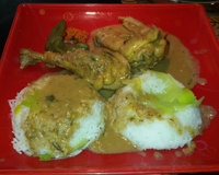 Poulet épicé aux arachides