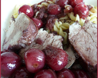 Filet mignon de porc aux cerises