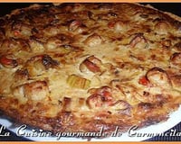 Quiche de poireaux et coquilles St Jacques