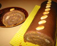Je vous propose un bon gâteau aux goûts de chocolat, café et amandes.