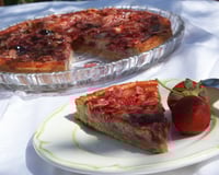 Tarte amandine aux fraises, acidulée et délicieuse