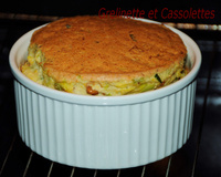 Soufflé aux poireaux, Roquefort et Noix