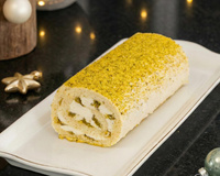 Ce pâtissier partage sa recette de bûche roulée pistache fleur d’oranger à refaire facilement à la maison