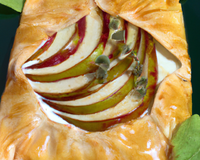 Feuilleté de camembert aux pommes