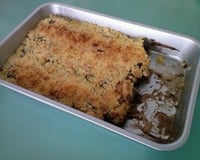 Crumble pomme, poire, chocolat