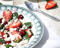 Eton mess à la fraise et framboise
