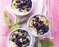 Clafoutis aux myrtilles sauvages du Canada