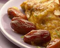 Tajine de poulet au miel et aux fruits secs