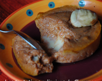 Fondant de potimarron, châtaignes et chèvre