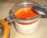 Panna cotta à la vanille et son coulis de fraises