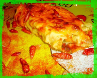 Canelloni au poivron et cheddar