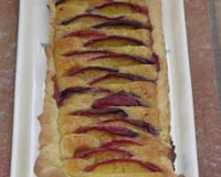 Tarte aux pêches et à l'amande