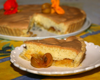 Tarte biscuitée aux mirabelles